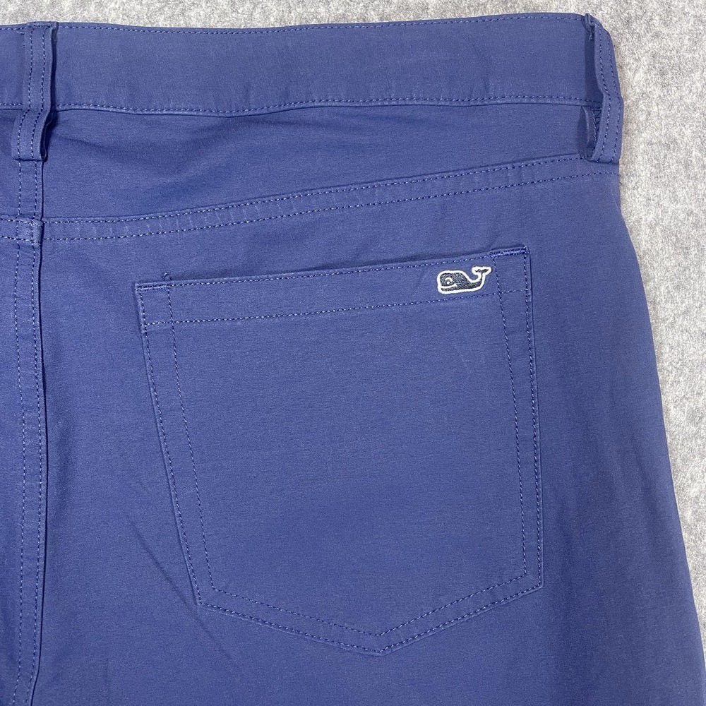 Vineyard Vines Performance Golf Stretch Comfort Blue Pants Mens 36x30 5-Pocket - Picture 7 of 10